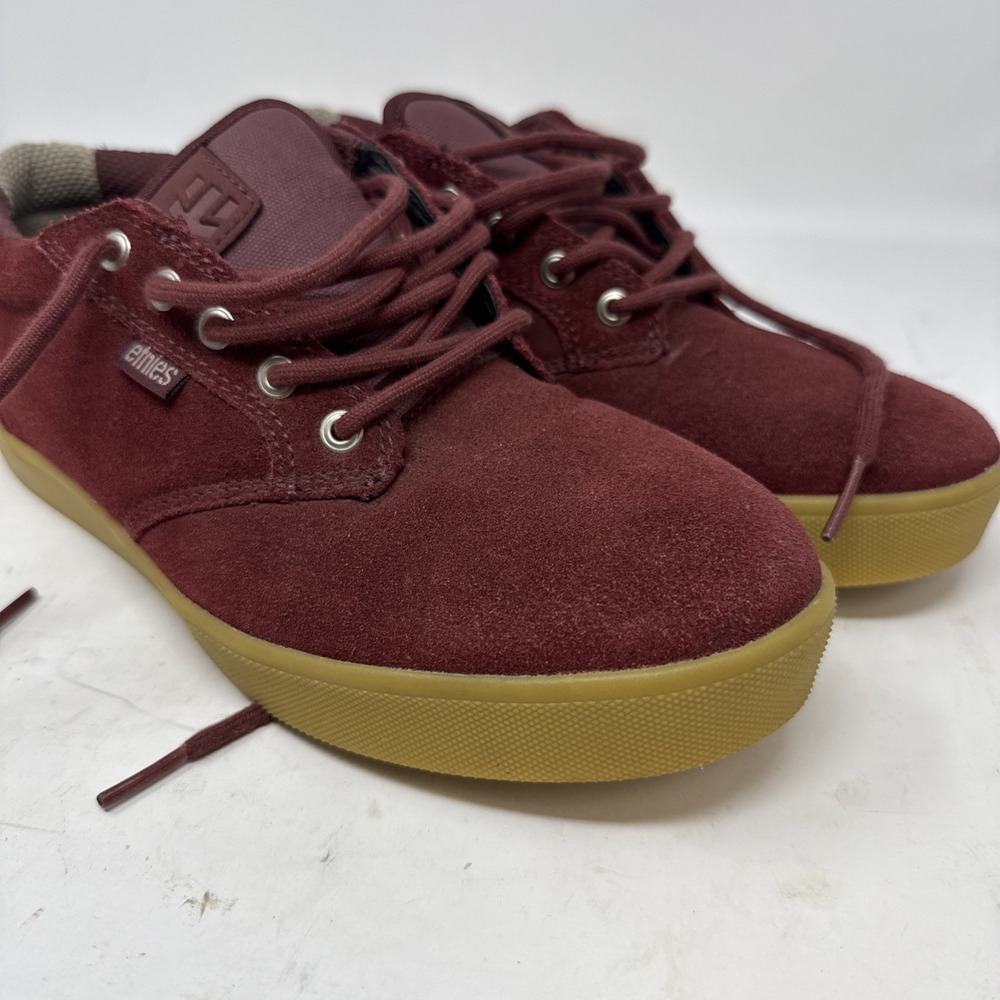Etnies Jameson Mid Crank Cycling Skate Shoes Burgundy Gum Size 8 Semenuk